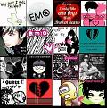 emo life icons collage